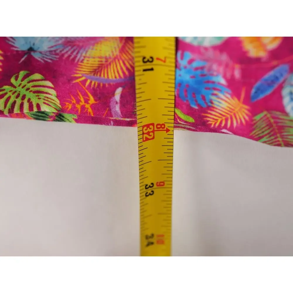 NWT Paul Fredrick Long Staple Cotton Camp Shirt Men XL Pink Tropical Floral